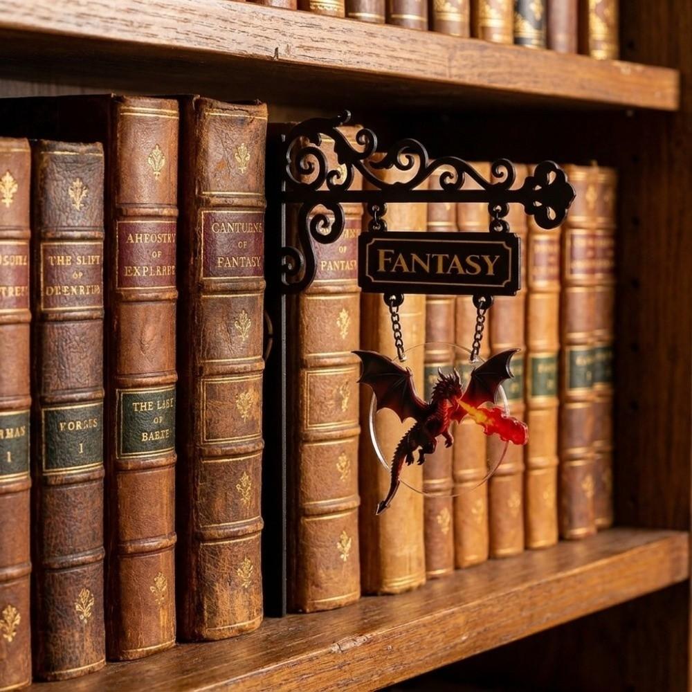 Gothic Style Cultural Bookmark Separator Sign Gothic Bookshelf Decor Library Bookshelf
