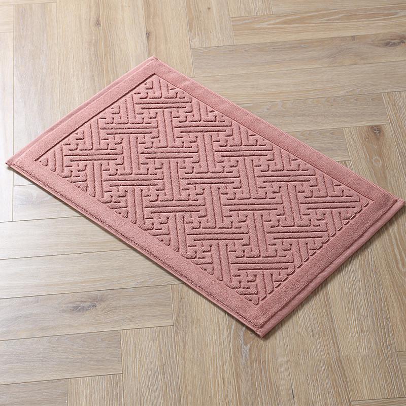 Inyahome Hotel Floor Towel Mat White Red Blue Carpet SPA Bath Room Mat 100% Cotton High Quality Whole Sale Thicken Bathtub Decor