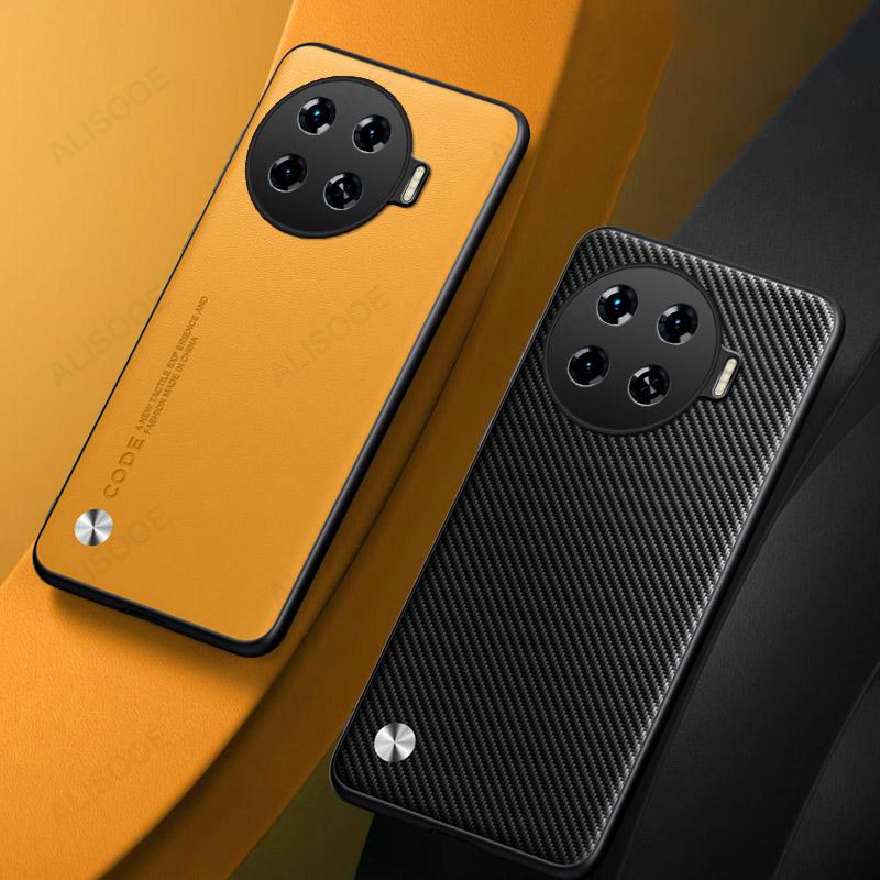 Shockproof Funda for Tecno Spark 20 Pro Plus (6.78 Inch) Case Luxury Fiber Texture PU-Leather Capa for Tecno Spark 20 Pro+ Cover