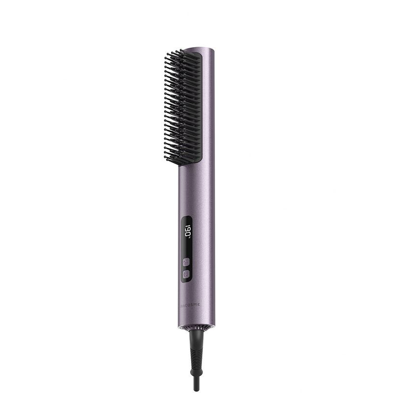 

Japanese Aijiala Akira Cosme Cold Wind Seamless Comb Broken Hair Finishing Solution High Skull Top Hair Root Handy Gadget Straight Comb Female Xia light purple
