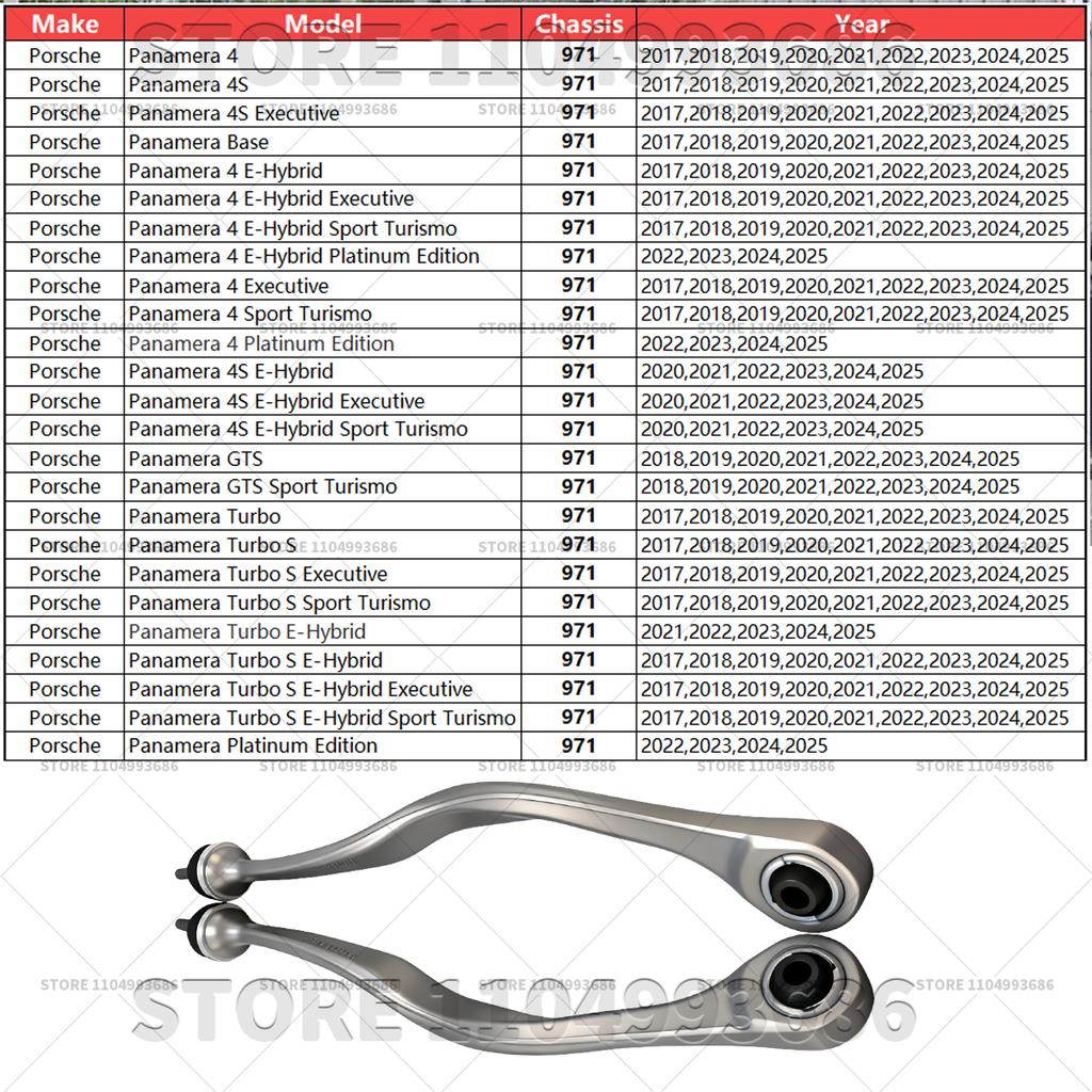For 2017-2025 Porsche Panamera (971) Front Suspension Stabilizer Bar Link Kit OEM 971411317 971411318 9A741131701 9A741131801