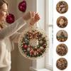 Decorative Christmas Tree Baubles Faux Pearl Art Kit, DIY Rhinestone Gem Painting Craft, Santa Festive Home Decor Items Stocking Elk Pattern
