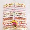 10 Pcs Exquisite Flower Decor Lothes Hangers Non-Slip Space Saving Dress Hanger Handy Drying Rack Coat Hanger Household Supplies
