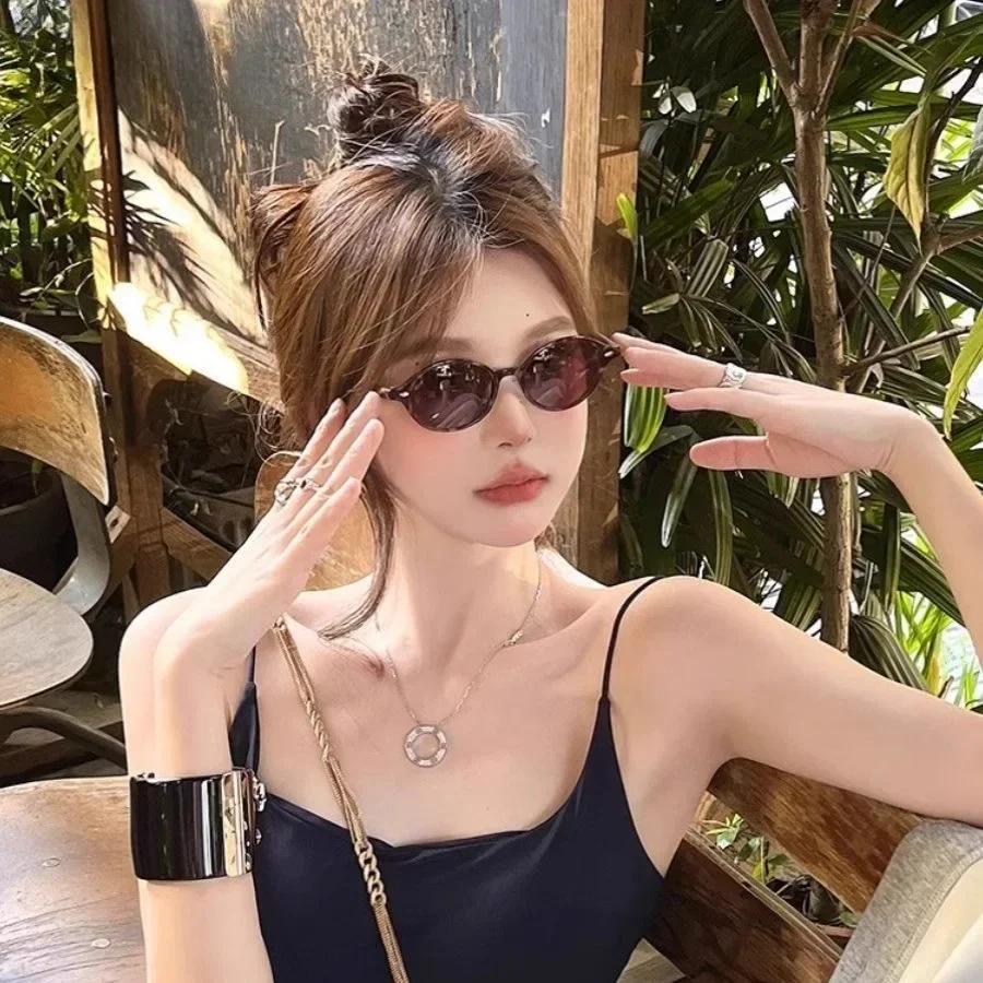 Latest Color Changing Myopia Glasses Near Sight Elliptical Flat Eyewear Small Frame Retro Photochromic Round Sunglasses To -4.0