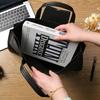 A4 Leather Business Document Briefcase - Large Capacity Custom Bag