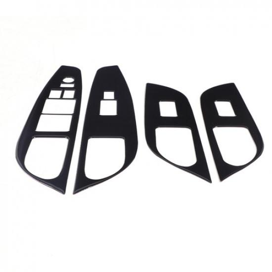 Glossy Piano Black Interior Window Lift Switch Trim For Infiniti G37 G25 G35