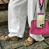 Mode Platte Schoenen voor Dames 2025 Lente en Herfst Nieuw Retro Ronde Neus Ballet Laag Uitgesneden Luipaardprint Mary Jane Damesschoenen