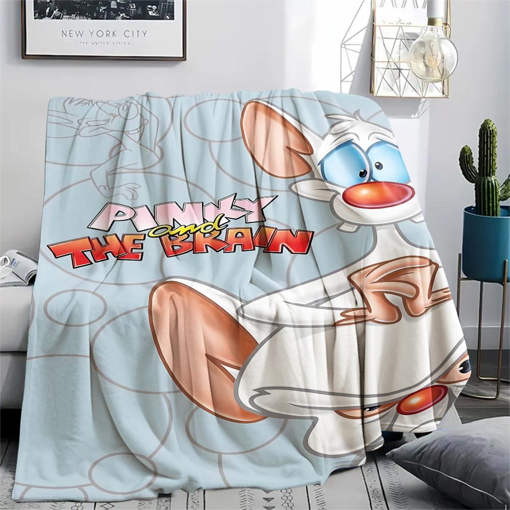 Pinky and the Brain Print Flannel Blanket,High quality Comfortable for All Seasons,Home Decor,Warmth and Comfort,Perfect for Christmas Gifts