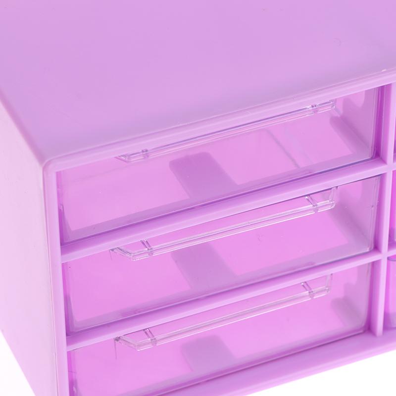 Transparent Six Grid Drawer Box Multi-Layer Desktop Storage Box Dustproof Organizing Box For Office Supplies Stationery Jewelry
