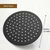Stainless Steel High Pressure Waterfall Shower Head 8" 12" Black Silver Golden Large Flow Pressure Boosting Bathroom Showerhead