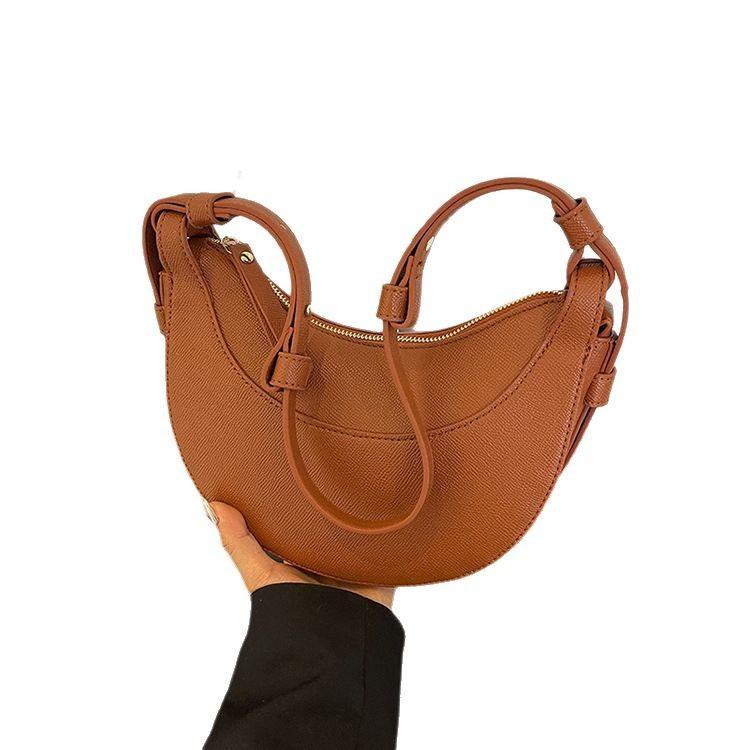 Crescent Bag French Moon Bag Armpit Bag Crossbody Shoulder Bag High-quality Semi-round Saddle Bag