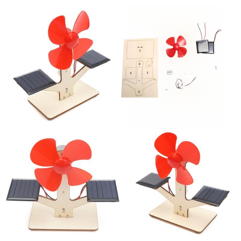 DIY Solar Fan Model STEM Kit Physics Experimental Tool Kit Scien Toys for Kids Children Educational Toys School Supply