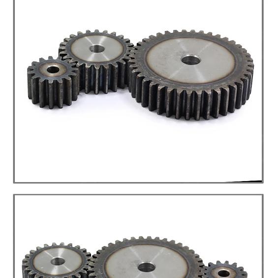 1Pcs M2 45# Steel Cylindrical Spur Gear 10T-25T Tooth Quench Hardened Anti-Wear Pinion 8/10mm Bore Process Hole Pitch 6.28mm