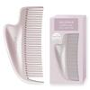 SALONIA Hair Comb Brush Glossy Care Metal Kassa Pink