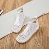 Order A Size Up,Exquisite Summer Korean Version of Harajuku Style Student Wild Flat Casual Women's Shoes Mesh Breathable Lazy Single Shoes