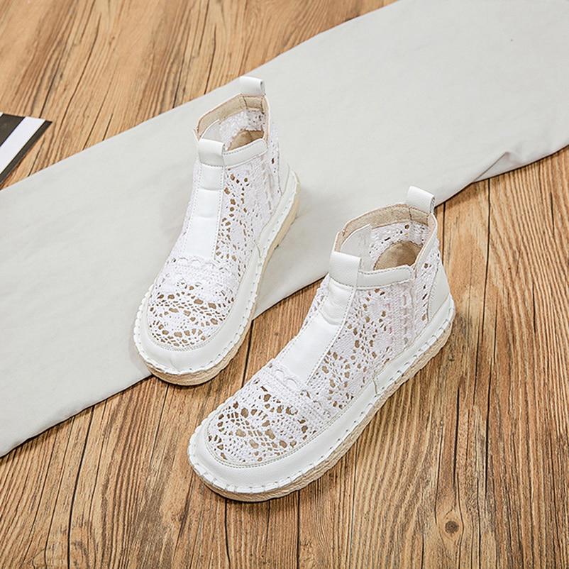 Order A Size Up,Exquisite Summer Korean Version of Harajuku Style Student Wild Flat Casual Women's Shoes Mesh Breathable Lazy Single Shoes