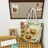 Canvas Damen-Tragetasche Mit Stickerei Und Hellem Pailletten Für Den Täglichen Gebrauch