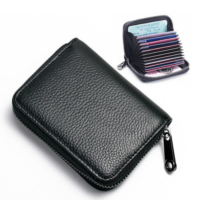 New Detents Cards Holders PU Business Bank Credit Bus ID Card Holder Cover Coin Pouch Anti Demagnetization Wallets Bag Organizer