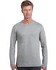 Gildan Men's 180g Long Sleeve Crew Neck T-Shirt