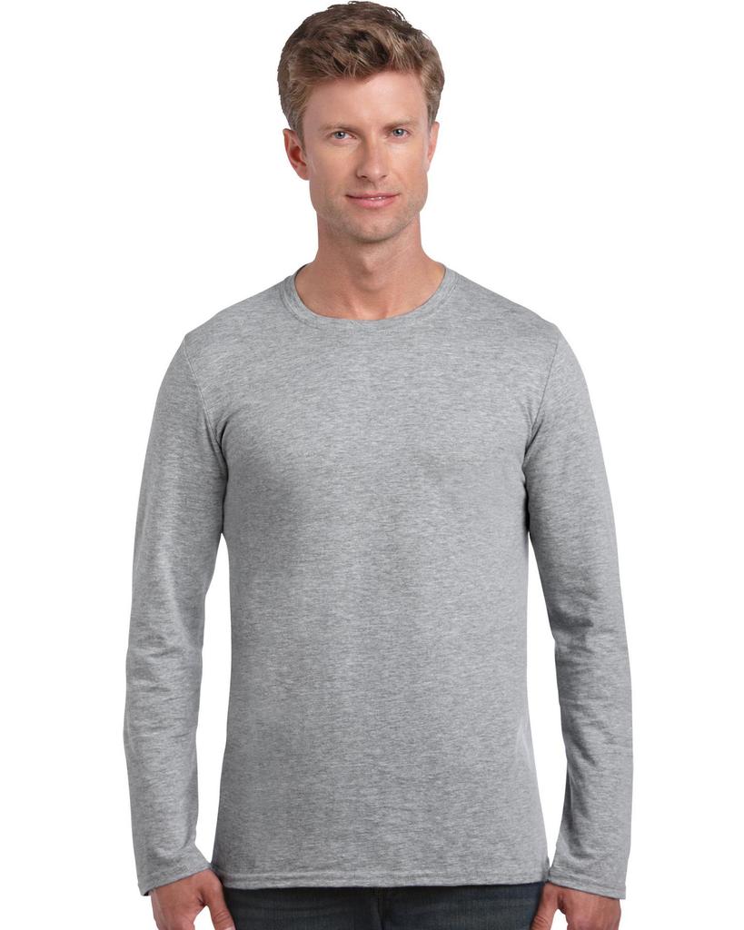 Gildan Men's 180g Long Sleeve Crew Neck T-Shirt