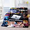 Roblox 135 Customize Your Name Blanket Multi-purpose Customizable Blanket Ultra-Soft Versatile for Bed Sofa Livingroom Nap Ideal for All Seasons
