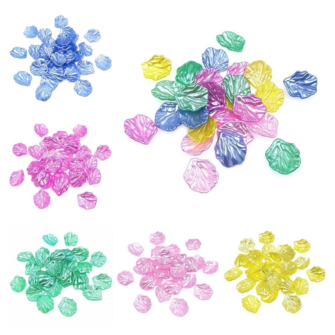 

20 шт. 15*18 мм акрил ABS имитация жемчуга лепестки пиона очаровательные бусины для DIY серьги ожерелье браслет заколка для волос аксессуары для изготовления ювелирных изделий