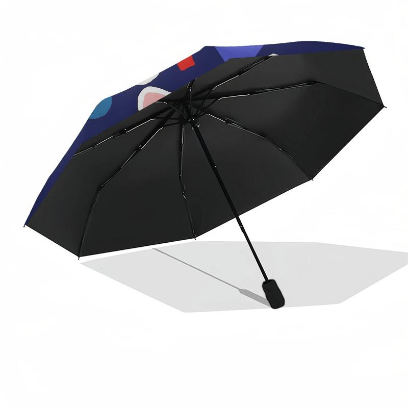 1pc French Bulldog Baguette Automatic Folding Umbrella, Heavy Duty 8 Rib Iron Frame, Suitable for Travel, Daily Use, Birthday, Decor Gift 98