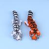 3D Printed Articulated Tiger Statue Smooth Edges Movable Joints for Living Room Shelf Decor