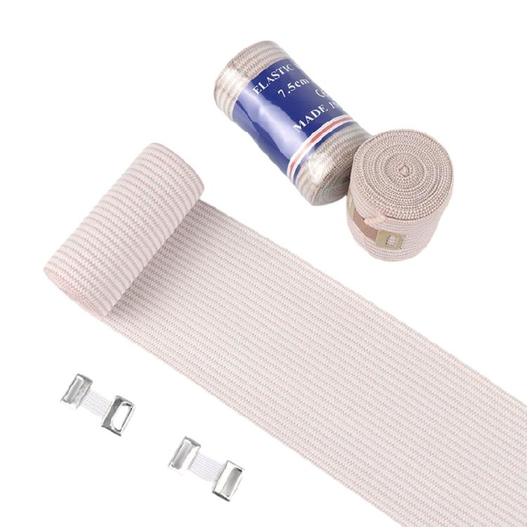 Elastic Compression Bandage Wrap with Hook for Arm, Leg Sprains, Ankle, Wrist