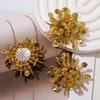 Eye-catching Sequined Flower Earrings and Headwear DIY Accessories