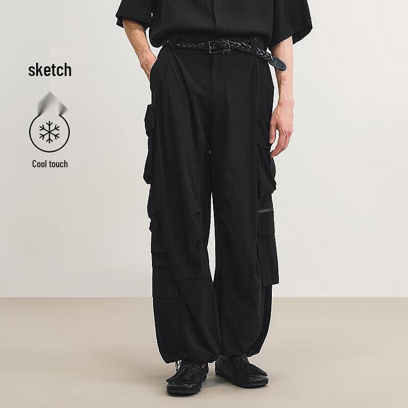 

CROQUIS Men s 2025 Summer Loose Fit Cargo Pants 9P5E13040 L