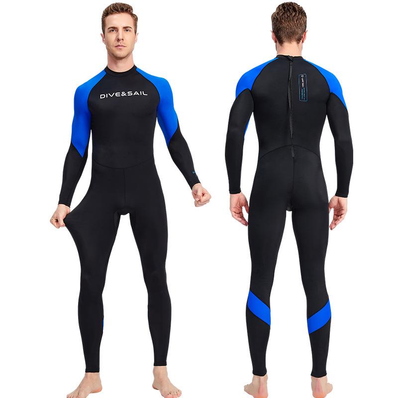 DIVE&SAIL Men's Quick-Dry One-Piece Snorkeling & Surfing Lycra Wetsuit