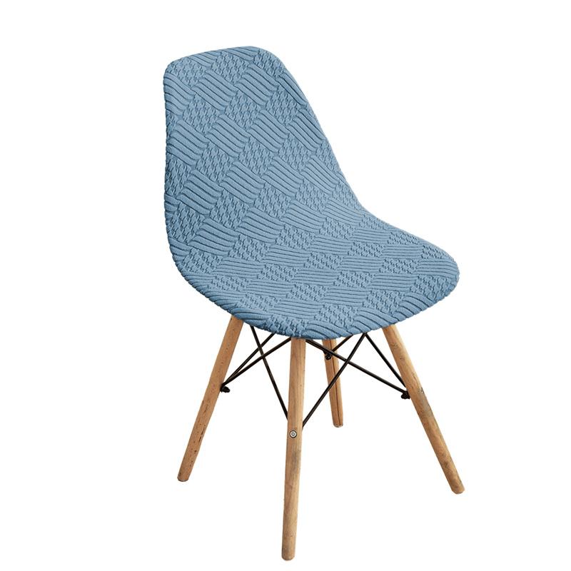 

1/4/6 шт. Жаккардовый чехол на стул-ракушку, однотонный, эластичный чехол на стул без подлокотников, эластичный чехол на сиденье для столовой, дом, отель, вечеринка, банкет 1PC chair cover