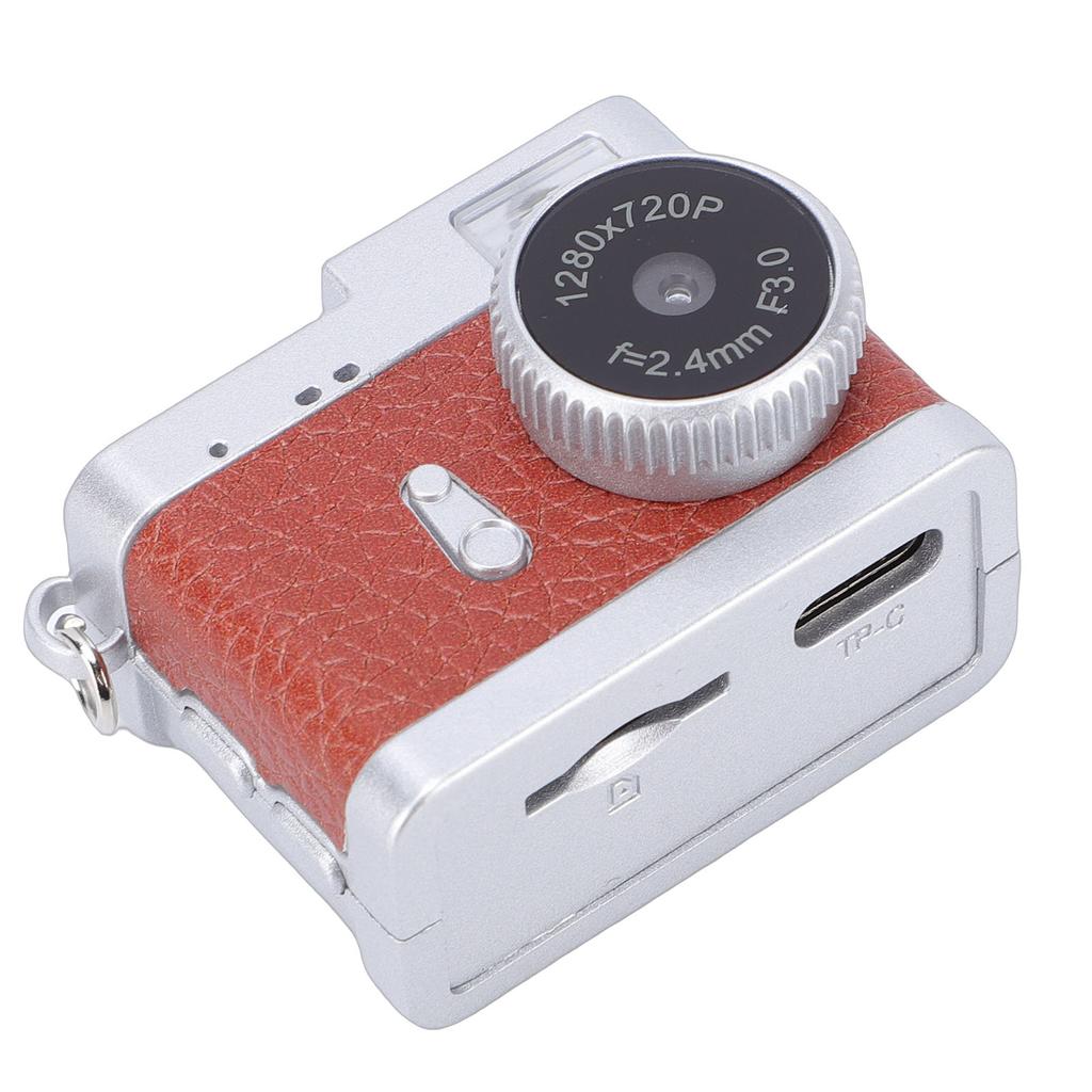 Schlüsselanhänger Kamera HD Retro Digital Klein Tragbar Taschenkamera CCD Lustiges Gadget mit LED-Licht 4 Filter für Reise Studium