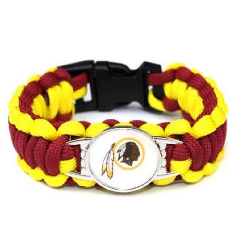 Handgeflochtenes NFL Paracord-Armband für Herren - 32 Teamoptionen für europäische & amerikanische Sportler