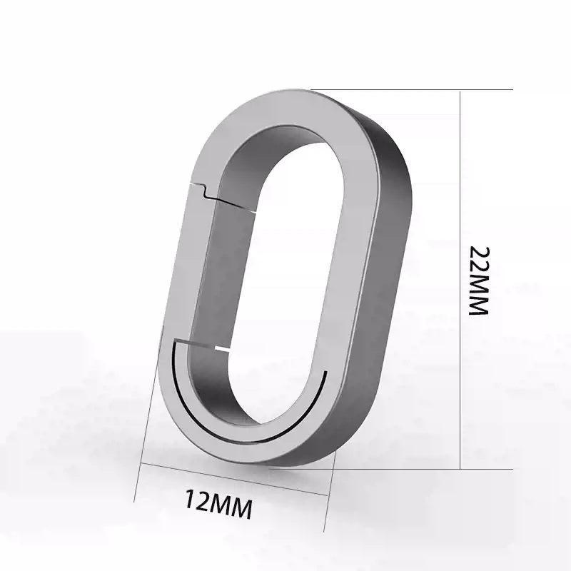 Mini Tc4 Titanium Alloy Keychain Buckle Key Ring Car Accessories Waist Hanging Chain Ring Buckles Opener Edc Outdoor Tool