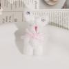 Adorable Rabbit Doll Pendant Accessory Star and Love Heart Pattern Pendant Charm Ornament Perfect for Keychains and Bags