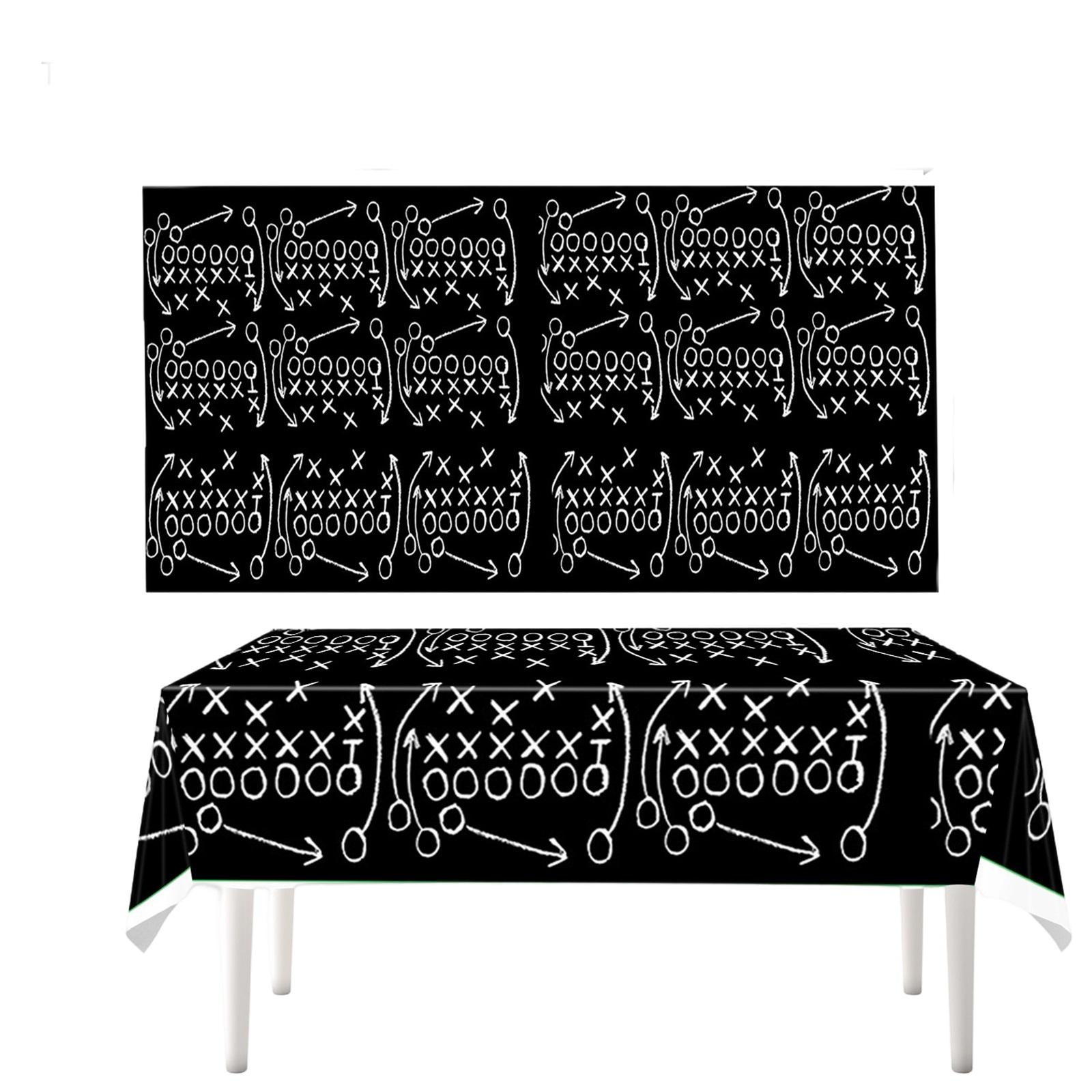 

Скатерти и Декорации на Стол в Стиле Регби и Американского Футбола, L Фан Атмосфера Обеденного Стола One Size чёрный