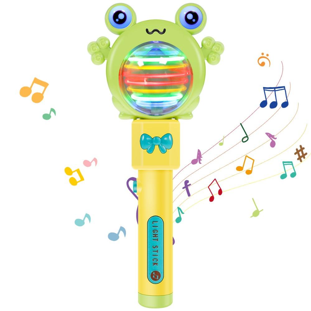 

Палочки с вращающимися огнями, светодиодные палочки, светящиеся игрушки, модные электрические игрушки Frog