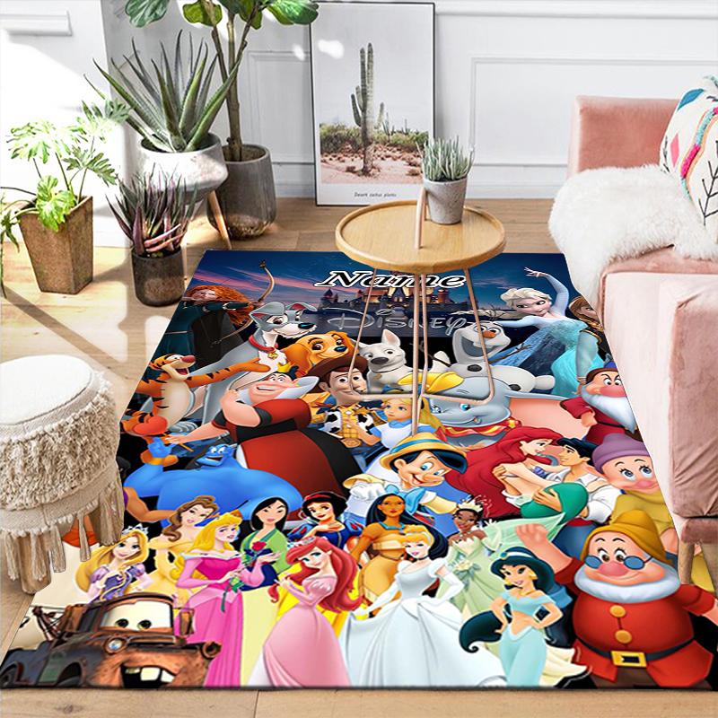 Custom 1Pc Snow White Seven Dwarfs Rug Office Carpet Indoor Outdoor Entrance Doormat Nonslip Soft And Comfortable Living Room D916251