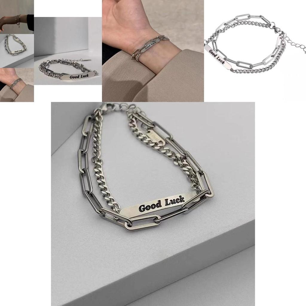 Chic Titanium Steel Bracelet For Men And Women Unique Hip Hop Style Jewelry 2024