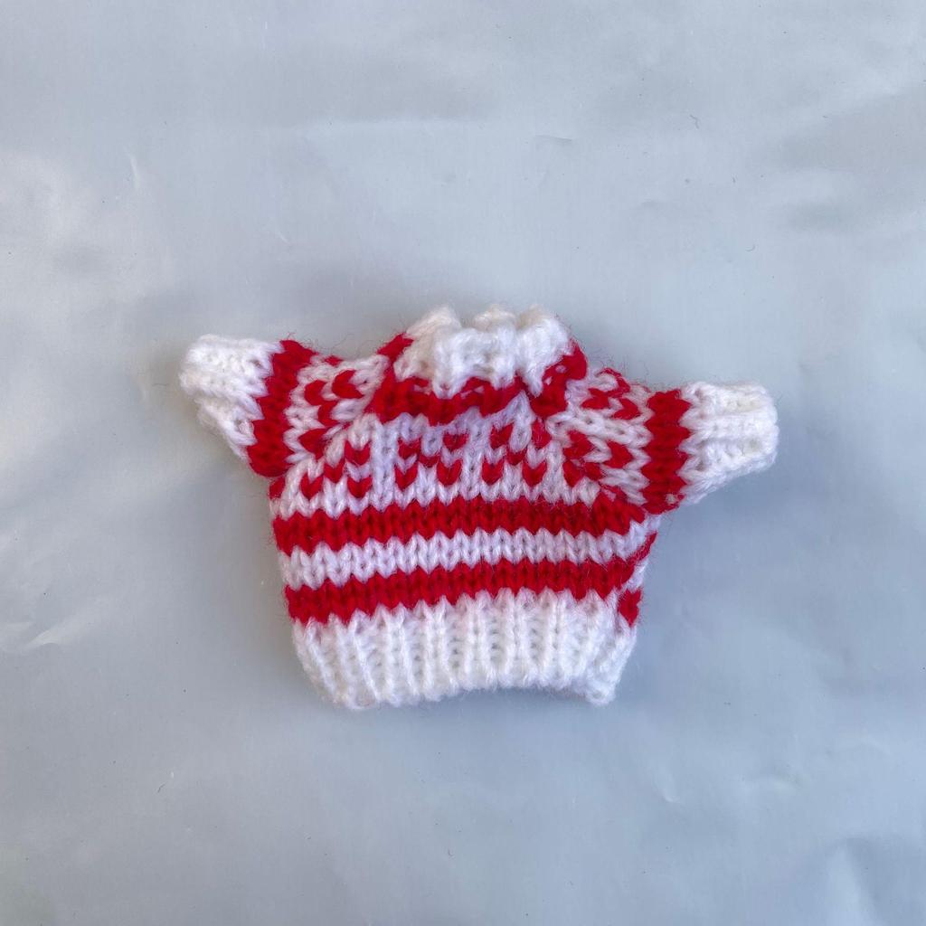 10cm Plush Doll Sweater Accessories for 13cm Palm Dog and Small Dolls