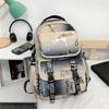Spot Graffiti Streetwear Lightweight Backpack for Students & Casual Use