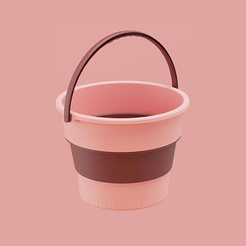 Silicone Bucket for Fishing Folding Bucket Car Wash Outdoor Fishing Supplies Square 17L Bathroom Kitchen Camp Bucket