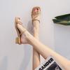 717-2 Half-drag women's outer wear 2025 summer new Roman versatile sandals with skirt cool slippers