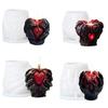 Holding Heart Candle Molds Halloween Candle Moulds 3D Molds DIY Craft Resin New