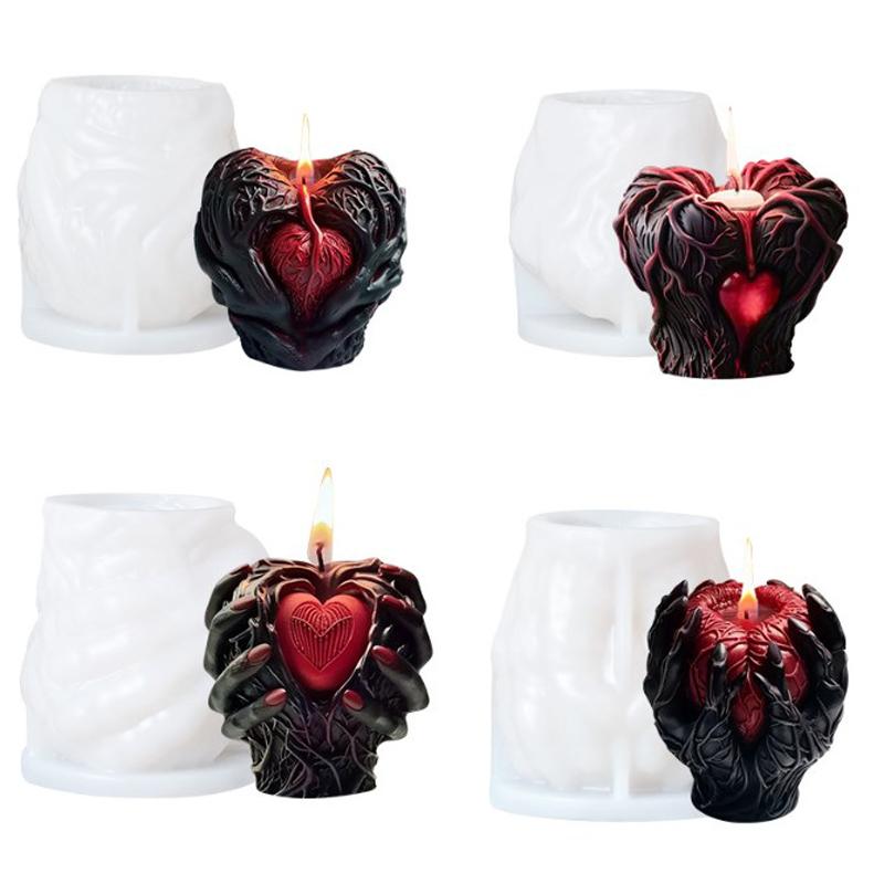 Holding Heart Lumanari Matrite Halloween Lumanari Matrite Matrite 3D DIY Craft Rasina Nou