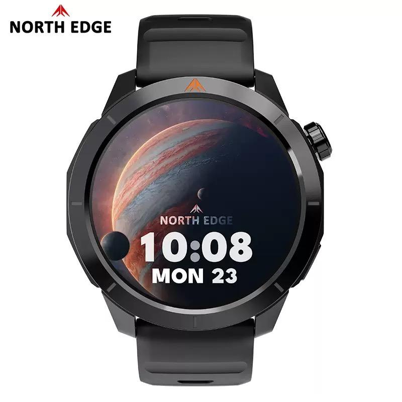 NORTH EDGE X-TREK 2 GPS Sports Smart Watch 1.43'' Amoled Screen 3ATM Waterproof AOD Smart Watch Bluetooth Call Altitude Compass