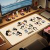 Pingu Welt Farbe Mauspads Großes Gaming Tischkissen Rutschfest Laptop Tablet Großes Mauspads XXL Matte Mini PC Spielmatte Mit Verriegeltem Rand