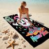 1PC Custom Name Baseball Art Name Beach Towel Highly Absorbent And Sand-Resistant Towel for Swimming, Pool, Yoga, And Travel Lightweight